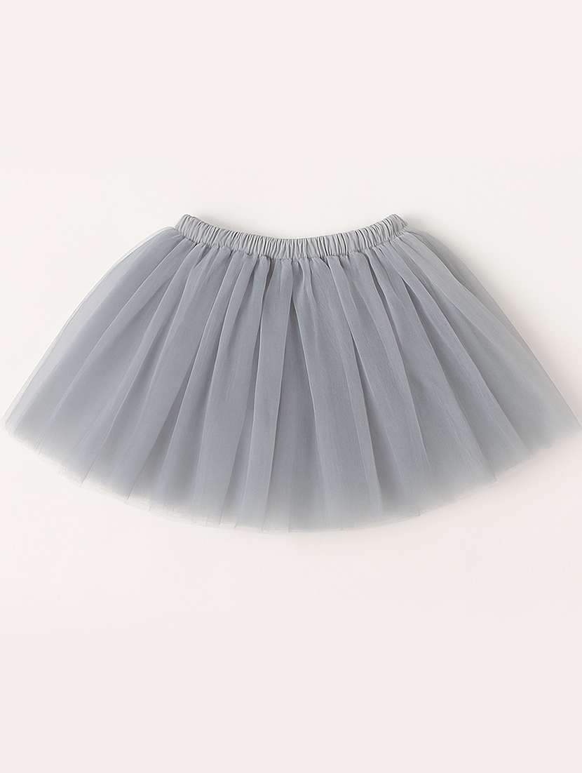 girls solid mid rise flared skirt - 22567405 -  Standard Image - 3