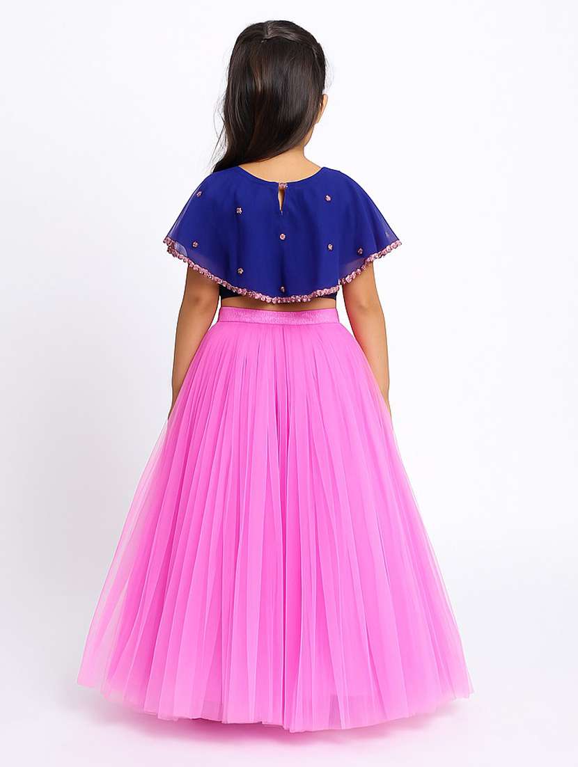 girls embellished lehenga choli set - 22567473 -  Standard Image - 3