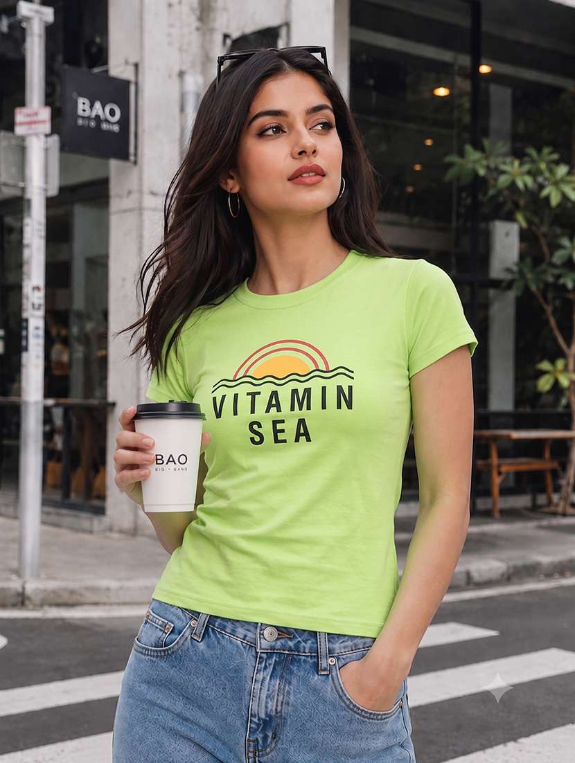 women printed short sleeves regular fit t-shirt - 22567494 -  Standard Image - 3