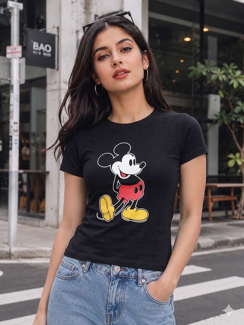women printed short sleeves regular fit t-shirt - 22567496 -  Standard Image - 3