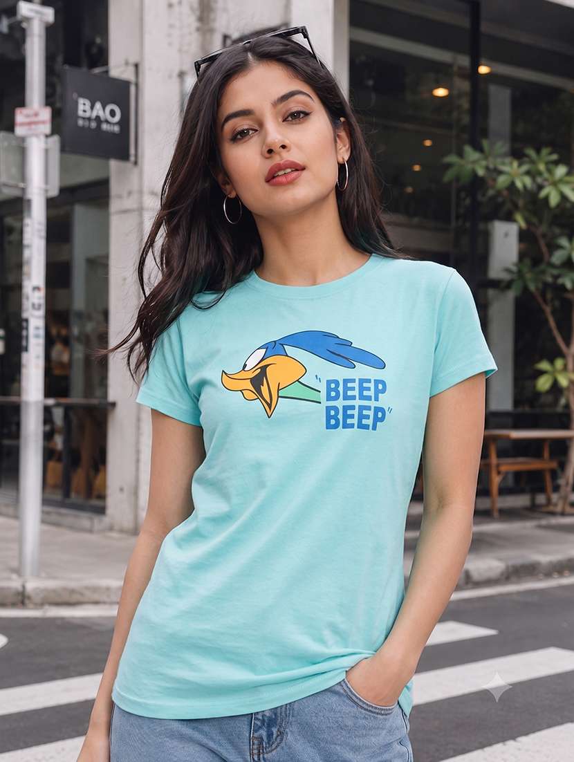 women printed short sleeves regular fit t-shirt - 22567498 -  Standard Image - 3