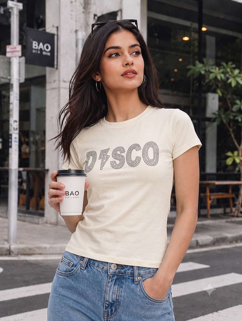 women printed short sleeves regular fit t-shirt - 22567515 -  Standard Image - 3
