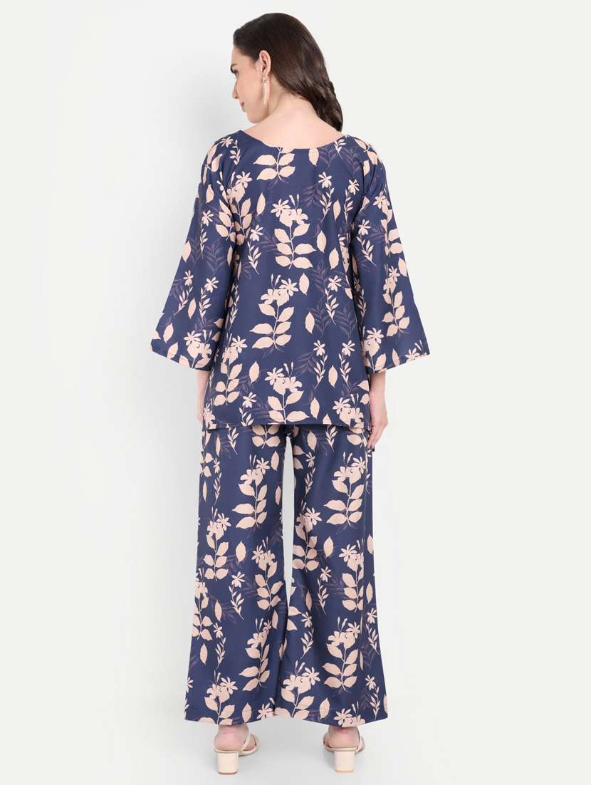 Women Printed Three Quarter Sleeves Ethnic Co-ord Set - 22567538 -  Standard Image - 5