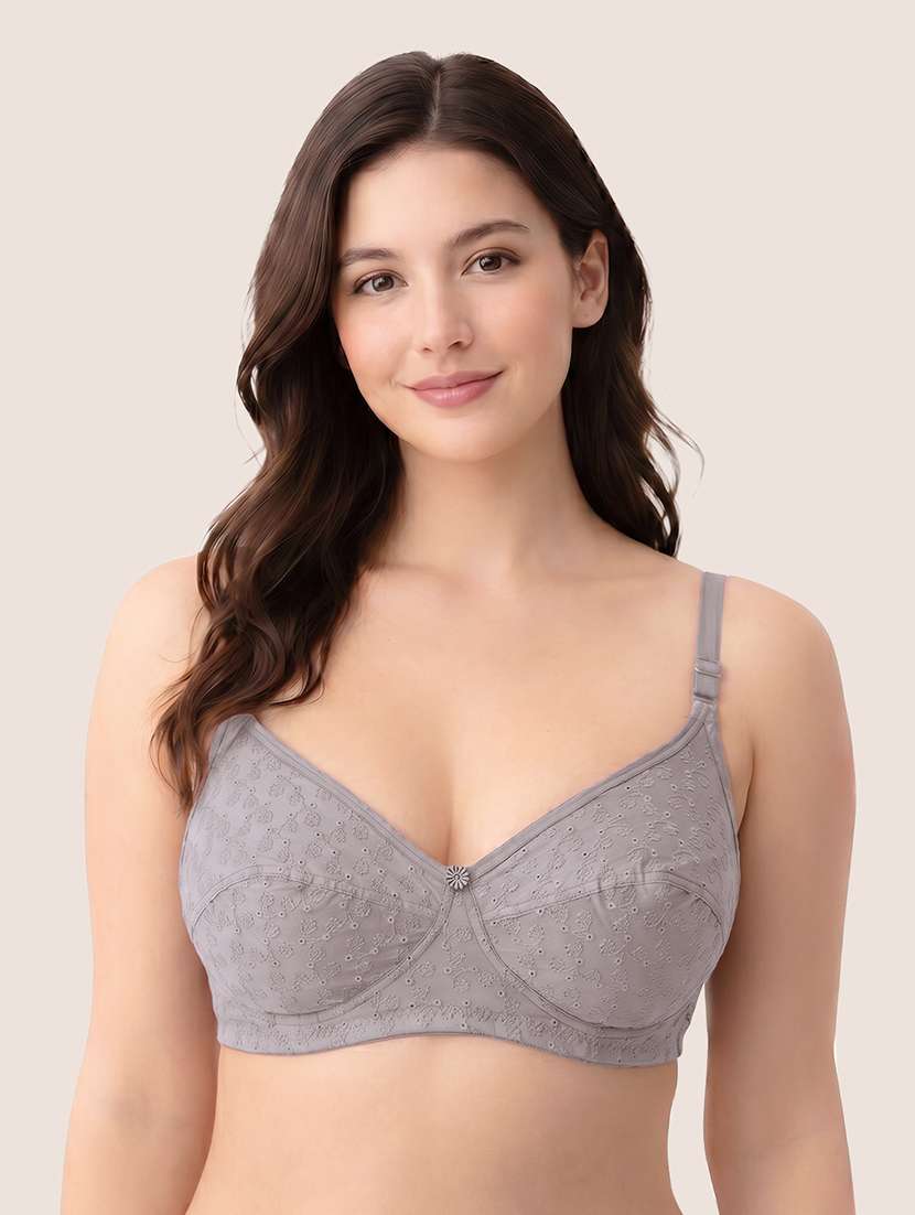 women pack of 2 embroidered full coverage regular bra - 22567622 -  Standard Image - 3