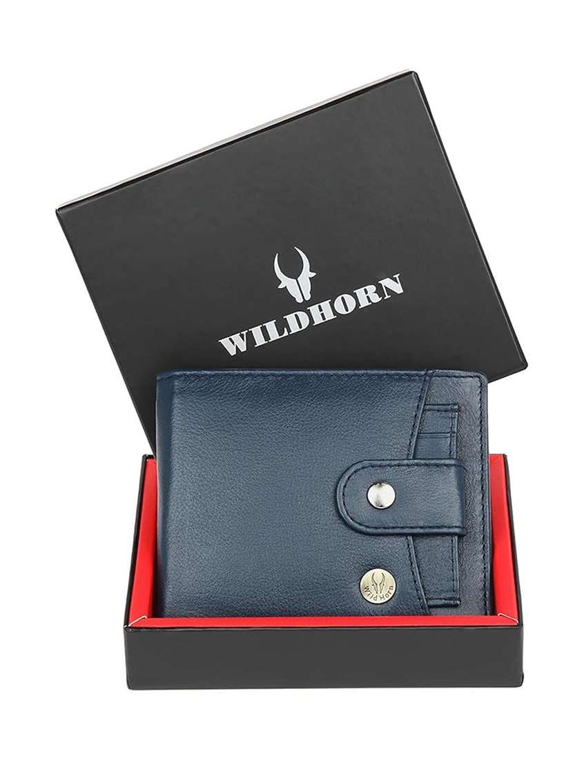men solid bi-fold wallet