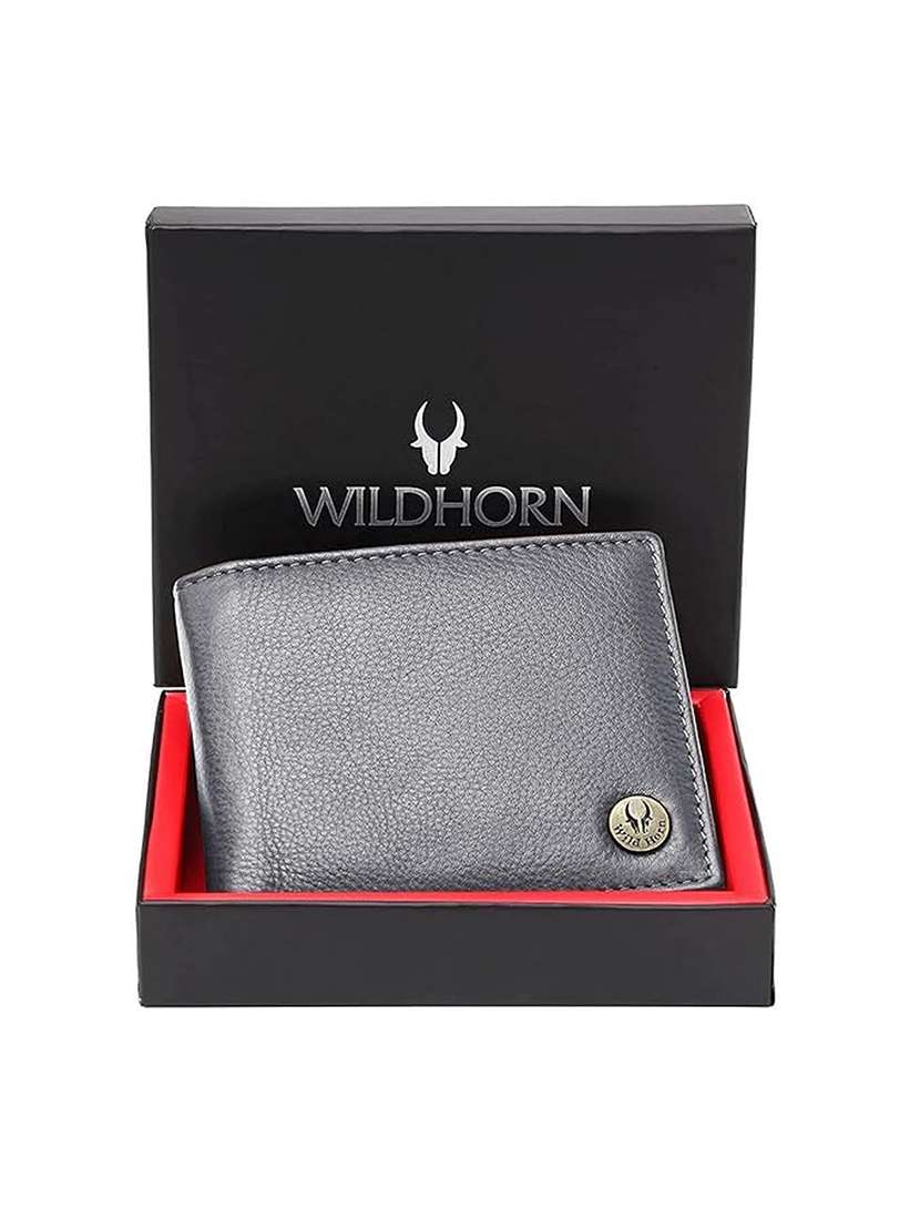men solid bi-fold wallet