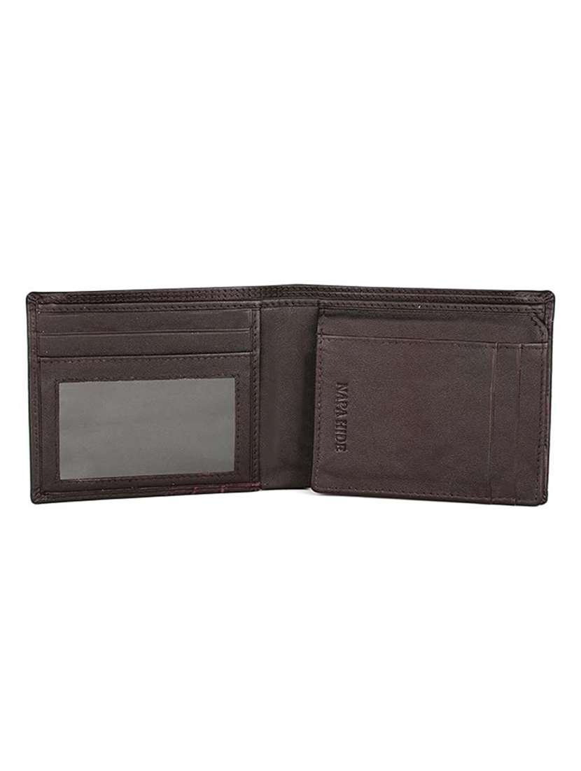 Red Leather Bi-fold Wallet With Card Slots - 22567741 -  Standard Image - 3