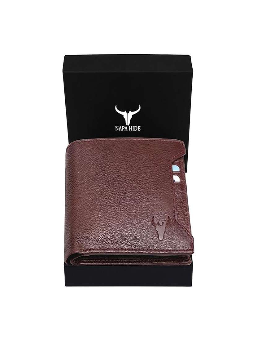 genuine leather bi-fold wallet with multiple card slots - 22567748 -  Standard Image - 5