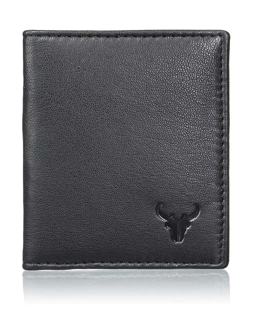 genuine leather bi-fold wallet with card slots