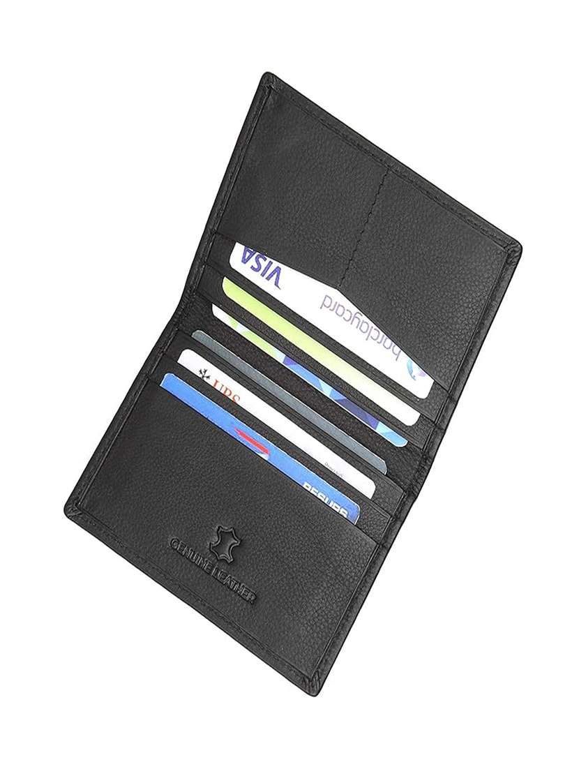 genuine leather bi-fold wallet with card slots - 22567750 -  Standard Image - 3