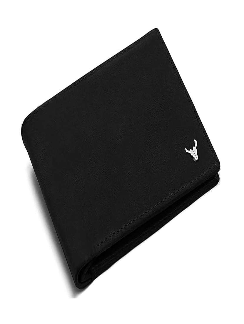genuine leather bi-fold wallet with multiple card slots
