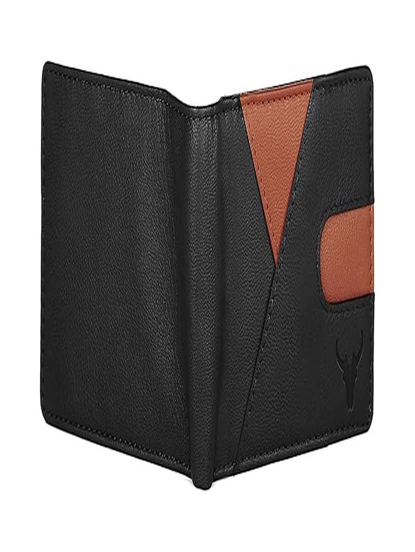 black leather bi-fold wallet with card slots - 22567779 -  Standard Image - 5