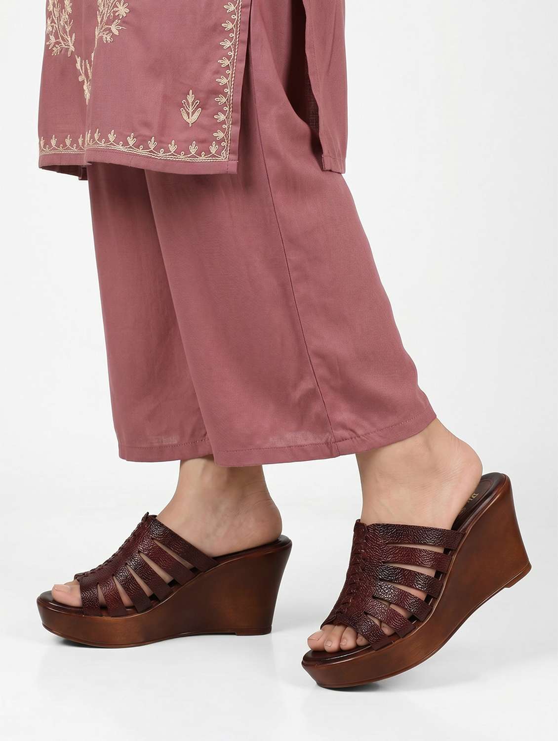 women textured slip on wedges - 22567784 -  Standard Image - 5