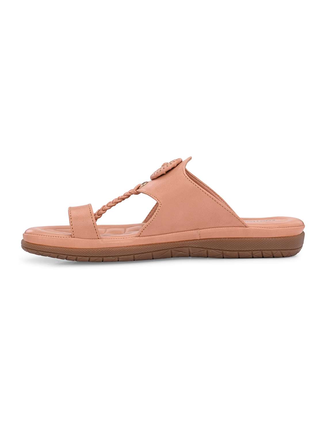 women pink toe separator kolhapuri - 22567806 -  Standard Image - 3