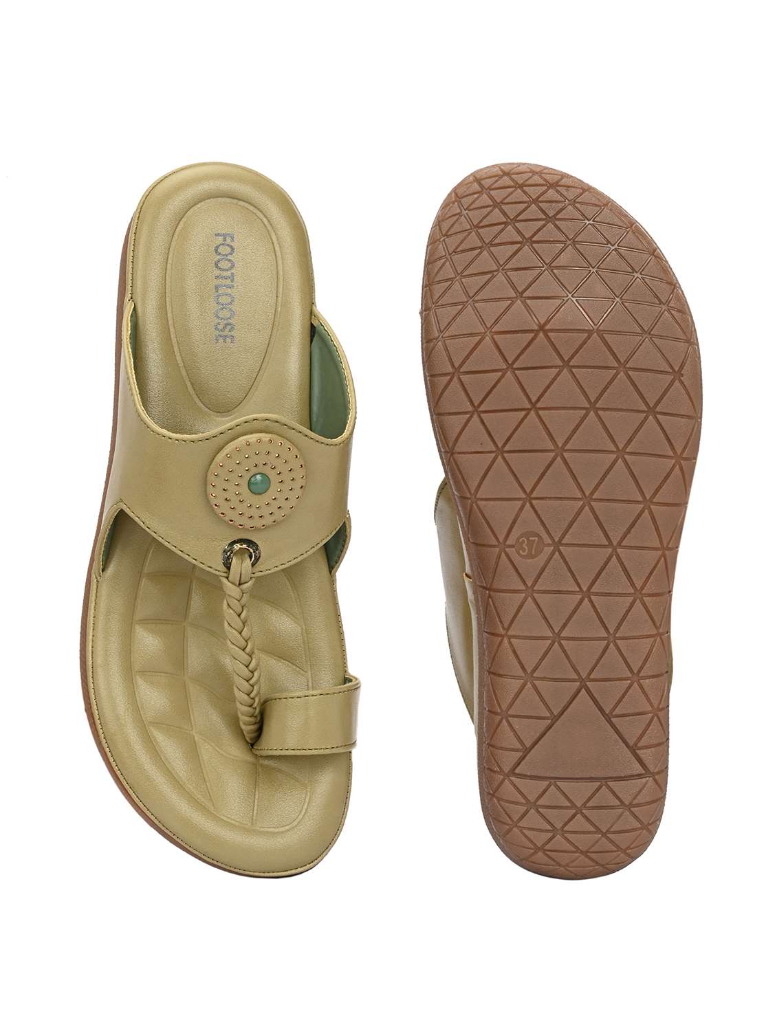 women green toe separator kolhapuri - 22567807 -  Standard Image - 5