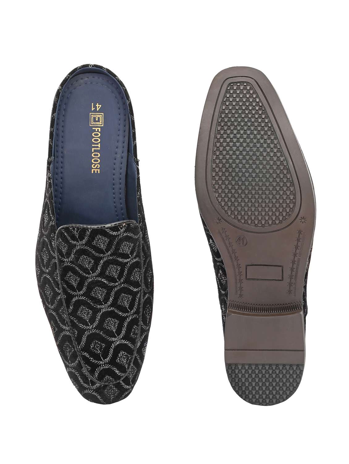 men black slip on mule - 22567815 -  Standard Image - 5