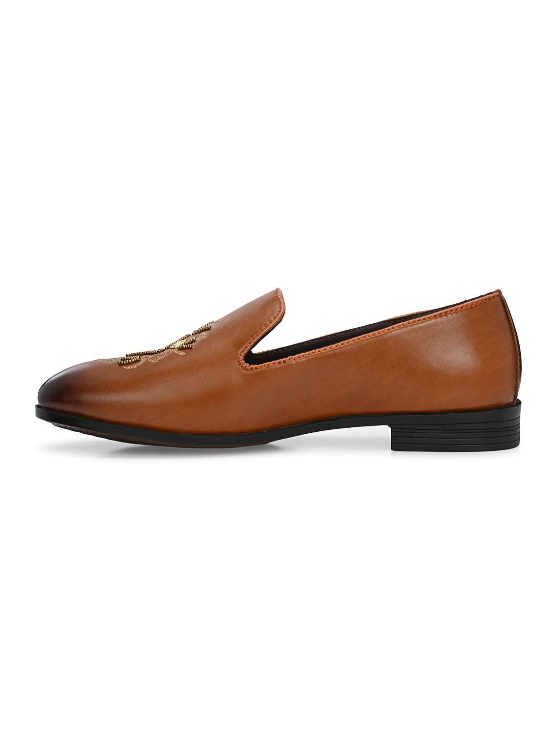 men tan slip on mojari - 22567821 -  Standard Image - 3