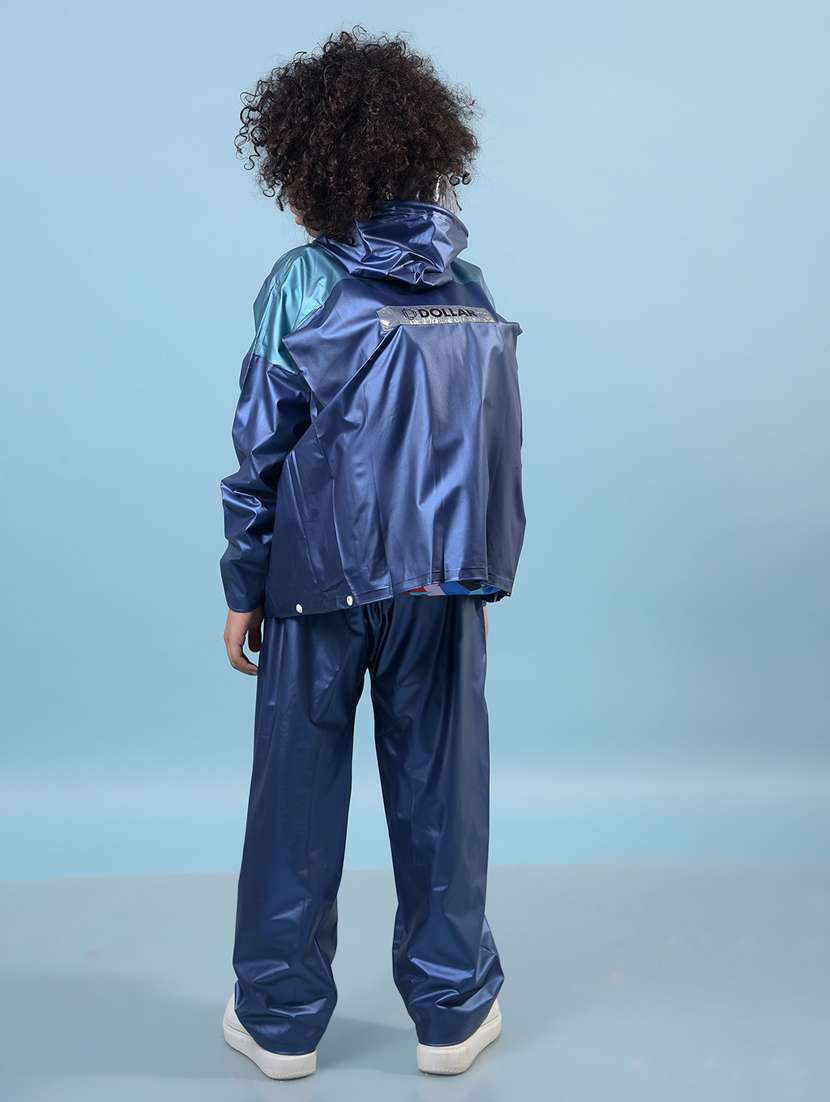 unisex solid long sleeves rain suit - 22567825 -  Standard Image - 3