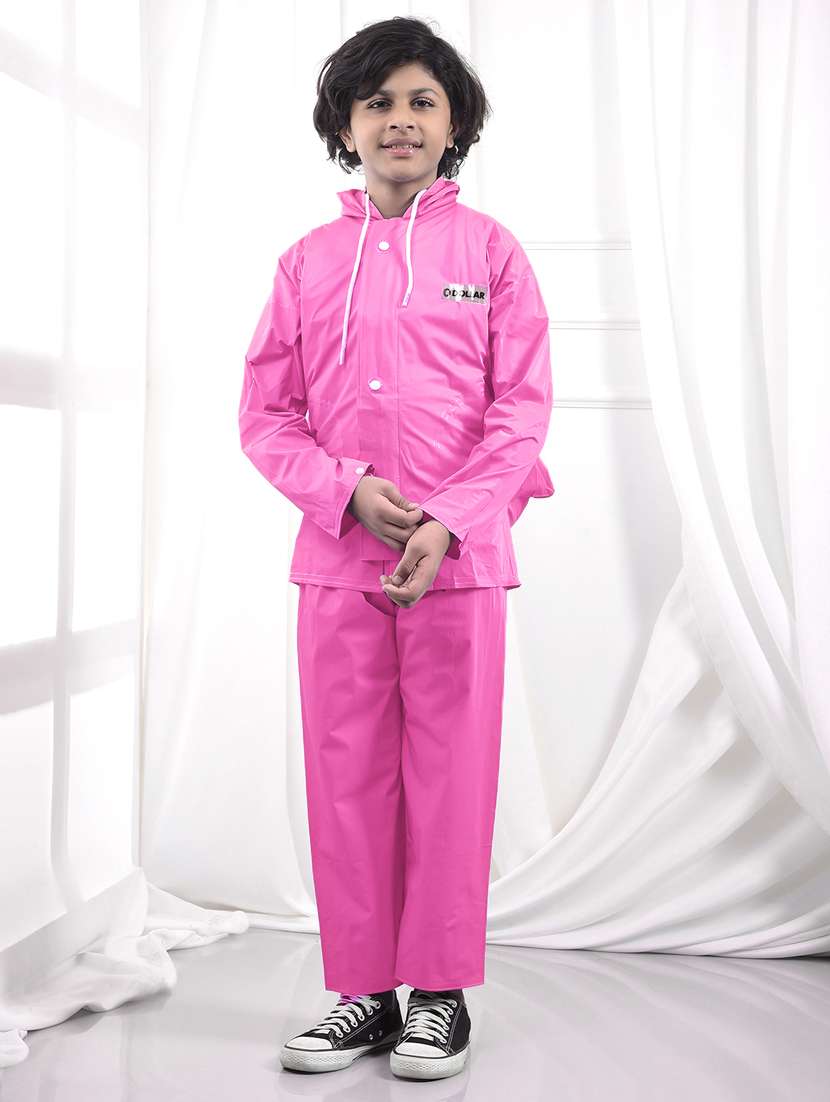 unisex solid long sleeves rain suit