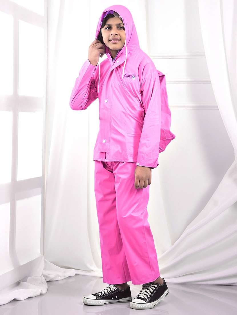 unisex solid long sleeves rain suit - 22567852 -  Standard Image - 3