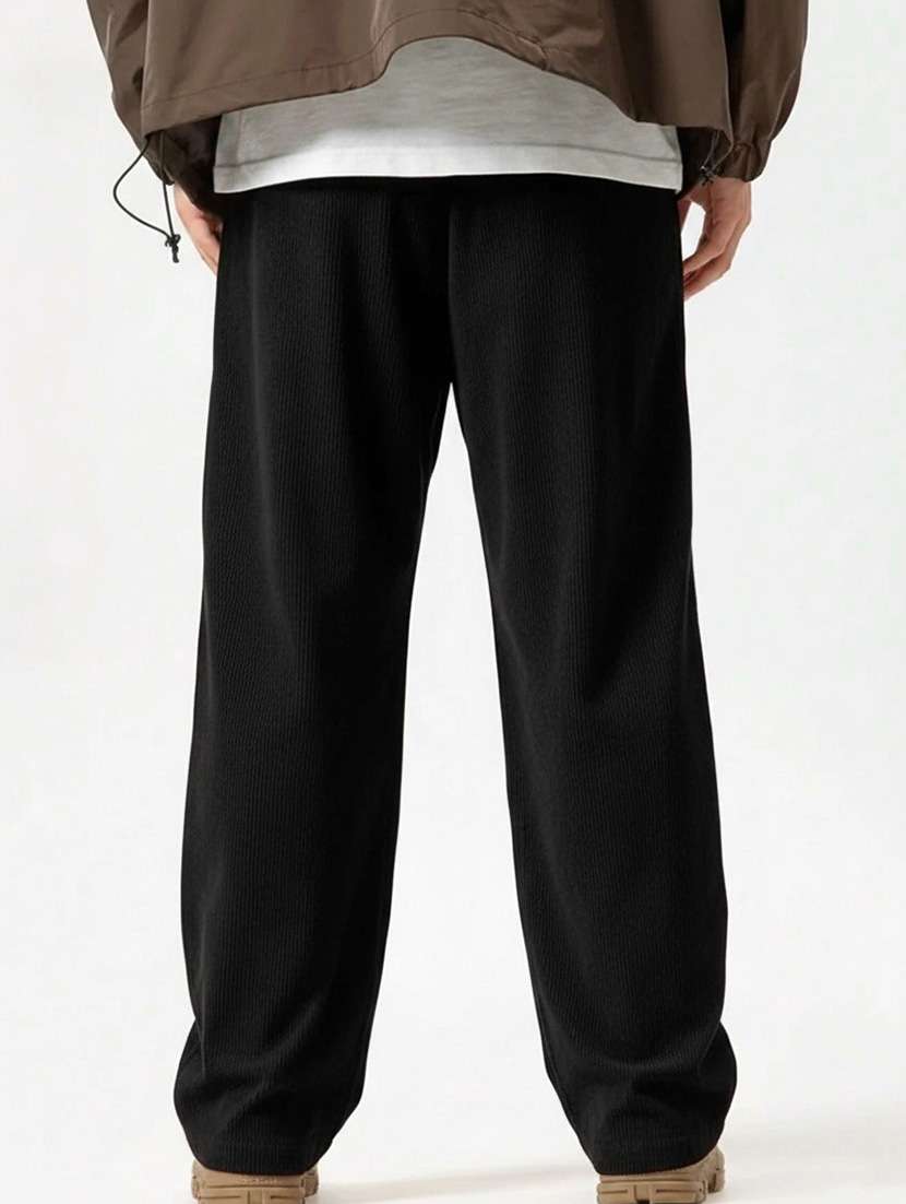 men self design mid rise relaxed fit track pant - 22568006 -  Standard Image - 3