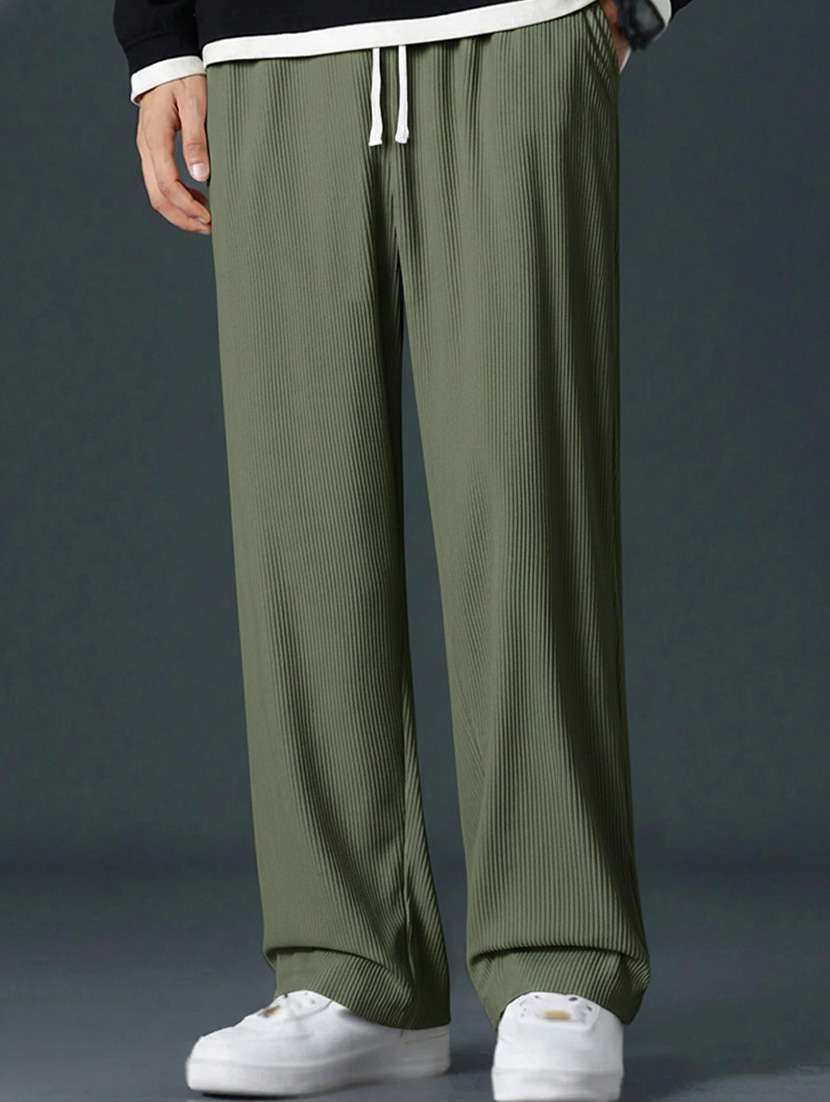 men self design mid rise relaxed fit track pant