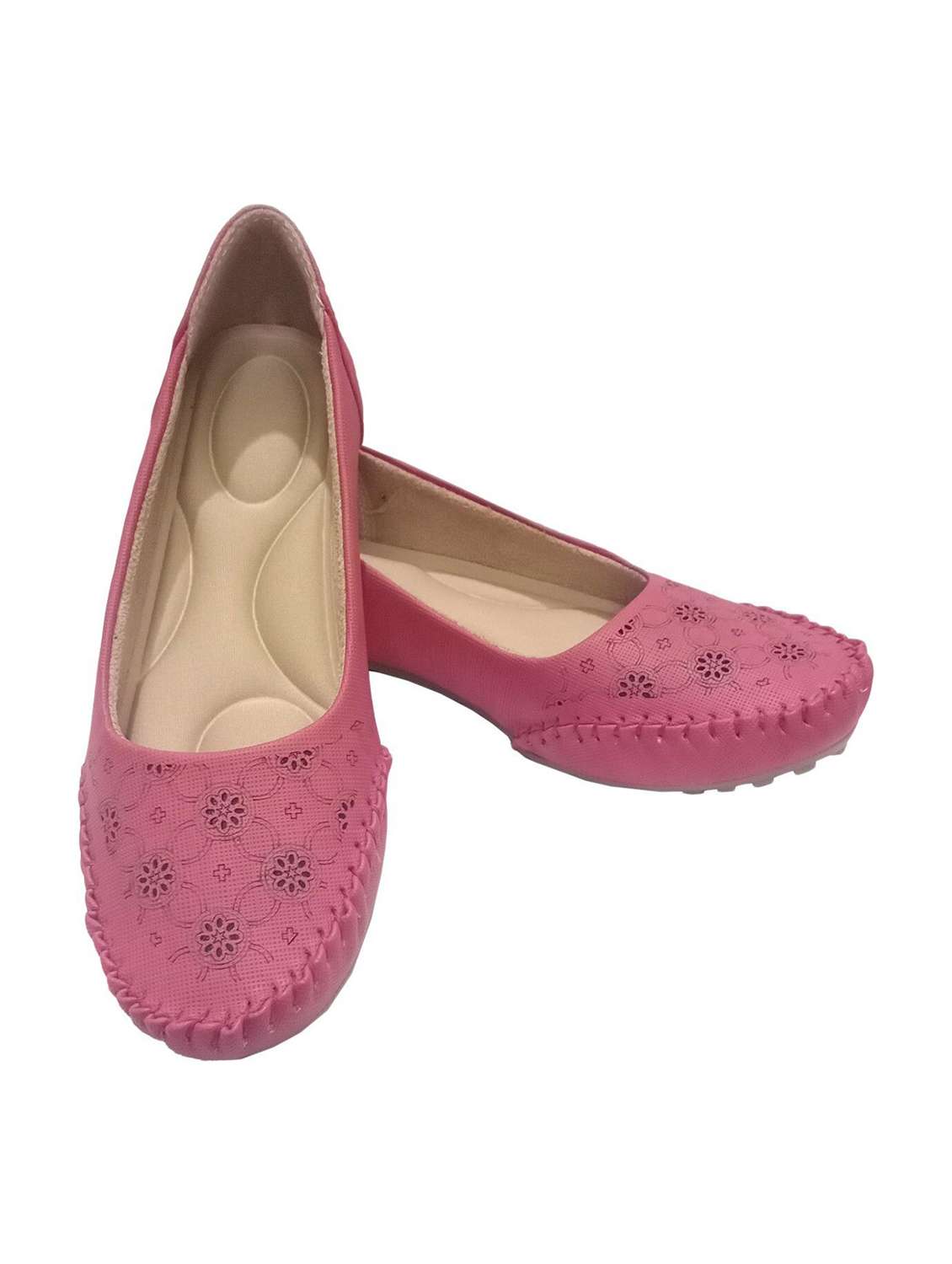 women cutwork detailed slip on ballerina - 22568191 -  Standard Image - 3