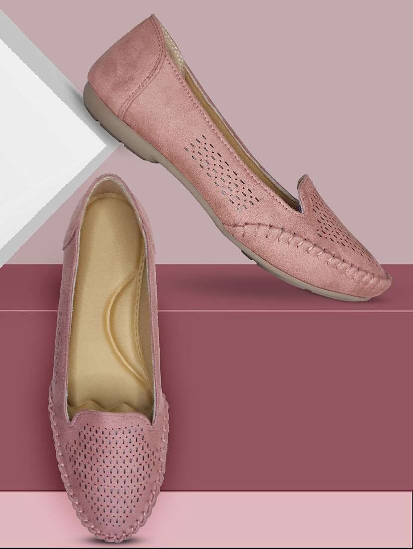 Women Cutwork Slip On Ballerina - 22568219 -  Standard Image - 3