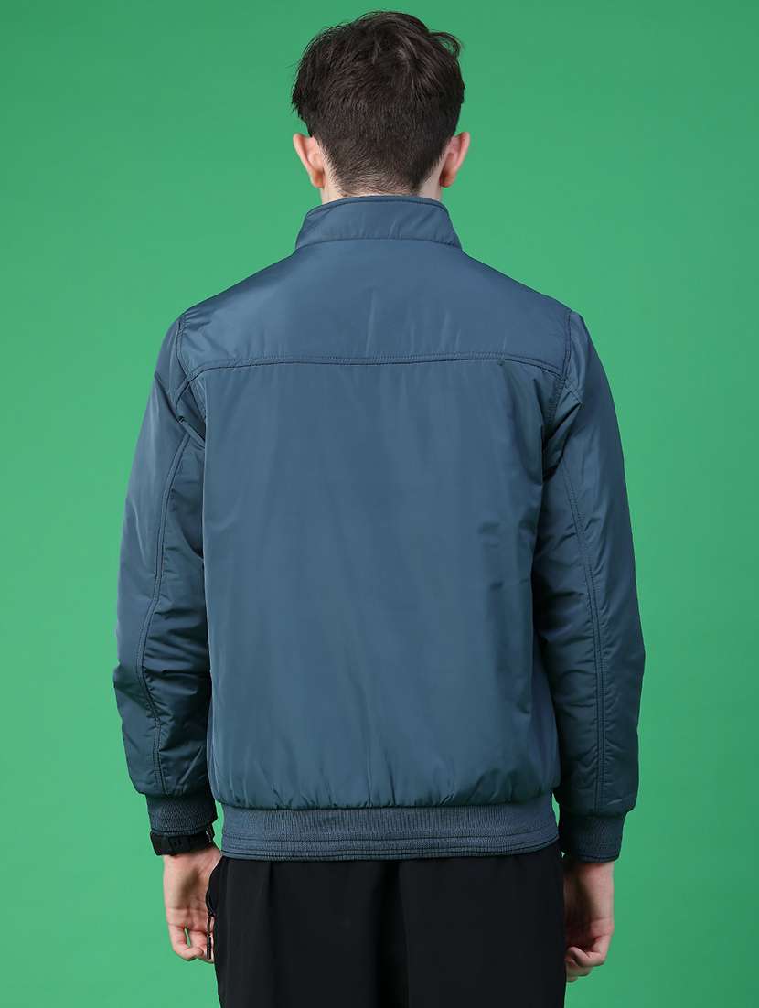 Men Solid Long Sleeve Reversible Bomber Jacket - 22568647 -  Standard Image - 5
