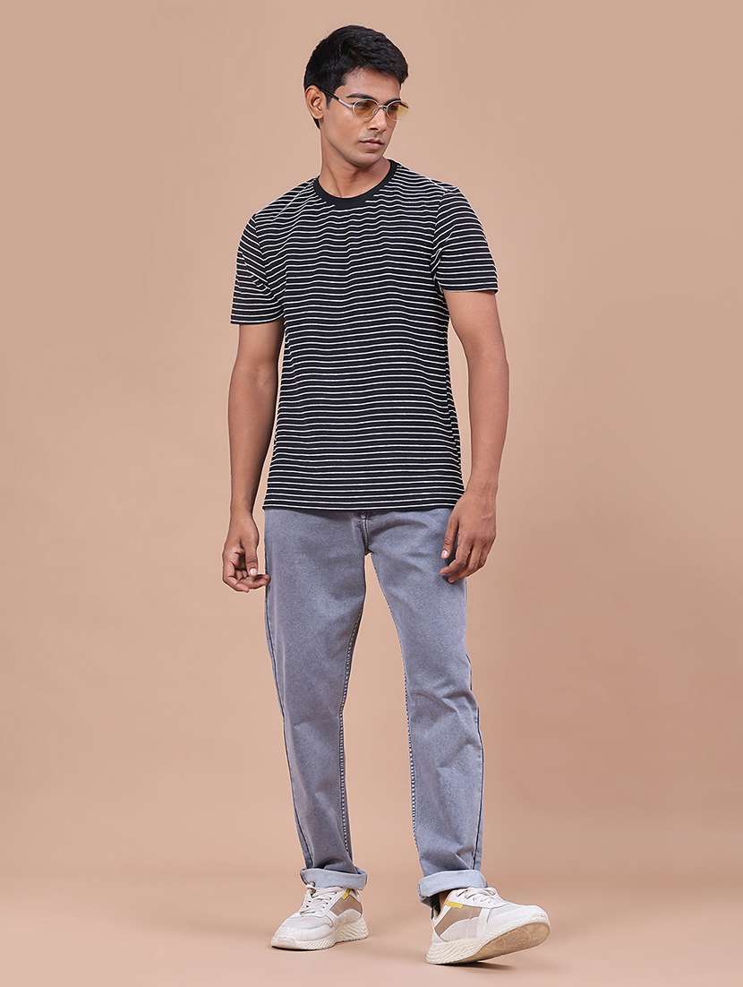 Men Washed Mid Rise Full Length Tapered Jeans - 22568688 -  Standard Image - 5