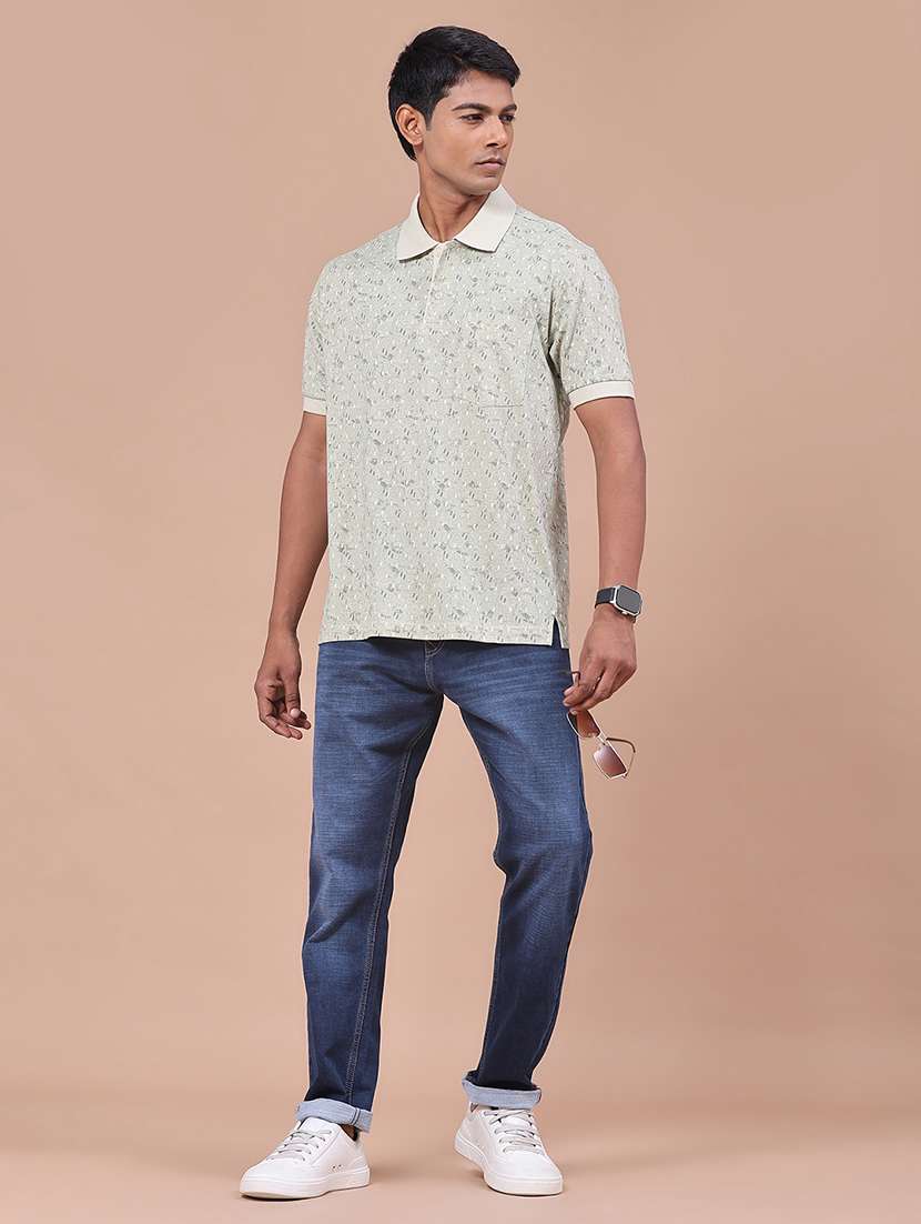Men Washed Mid Rise Full Length Tapered Jeans - 22568700 -  Standard Image - 5