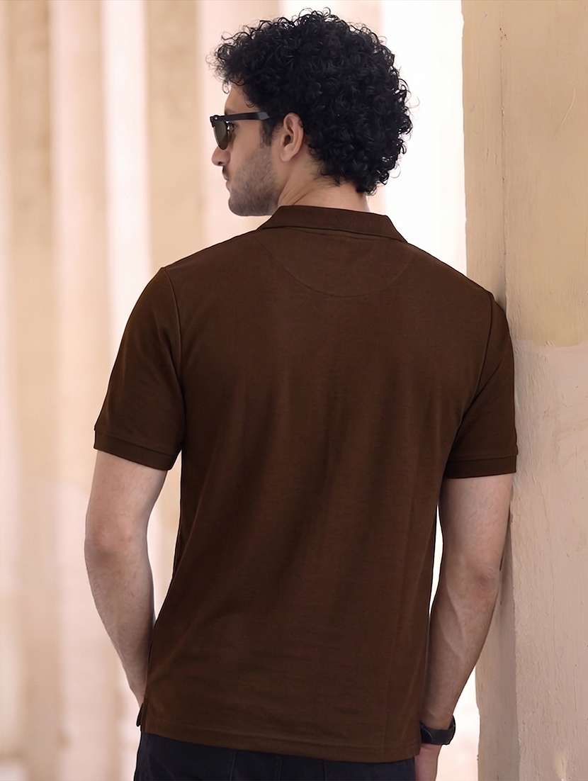 men printed short sleeves polo t-shirt - 22569053 -  Standard Image - 3