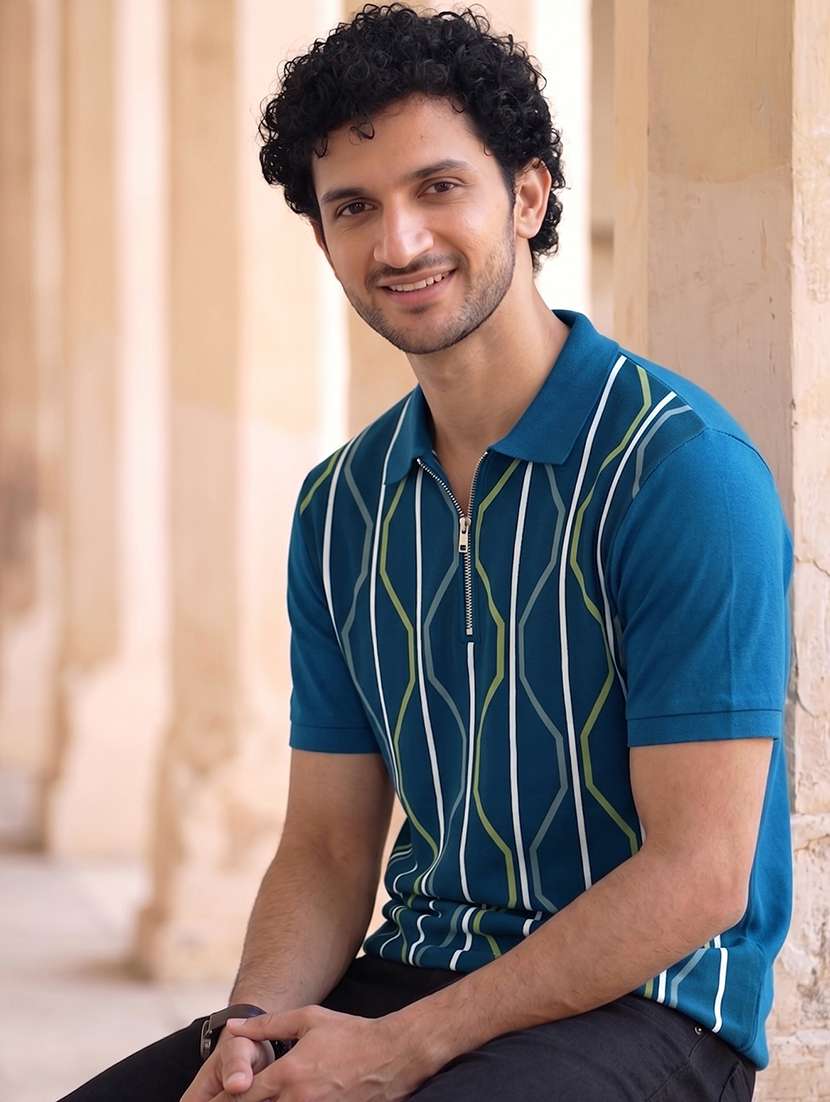 men printed short sleeves polo t-shirt - 22569093 -  Standard Image - 3