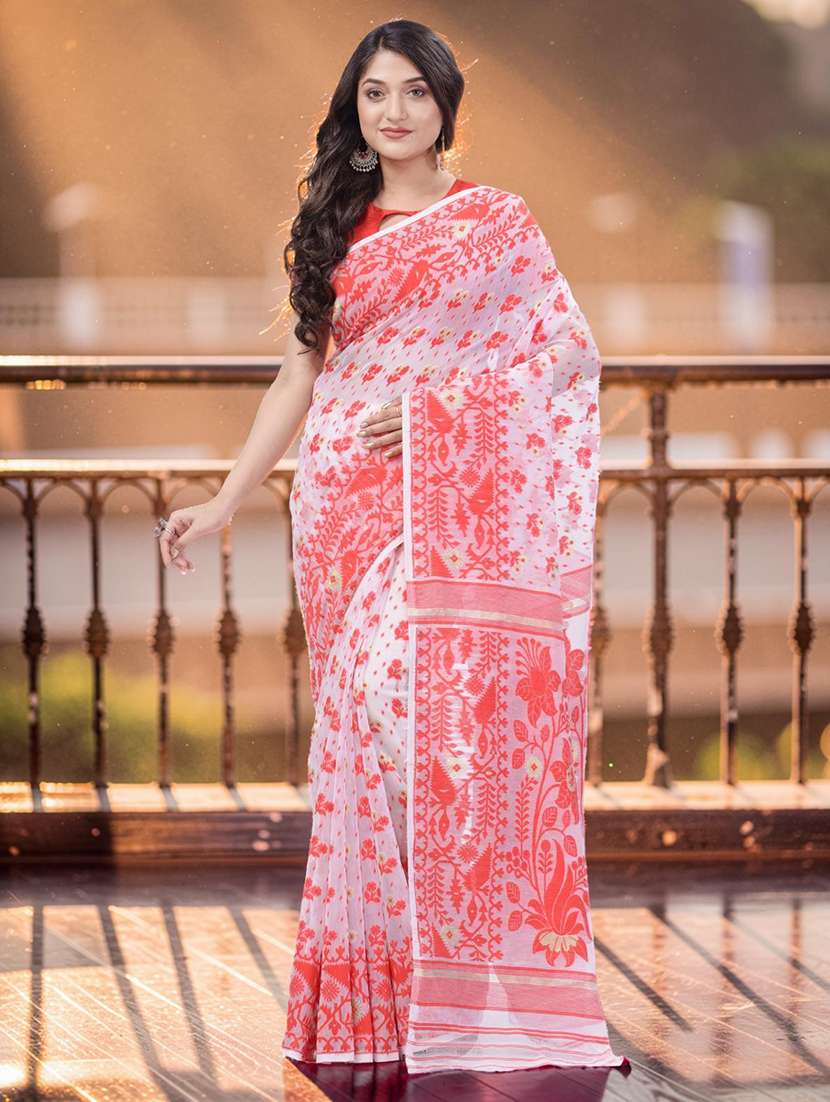 women self design jamdani saree