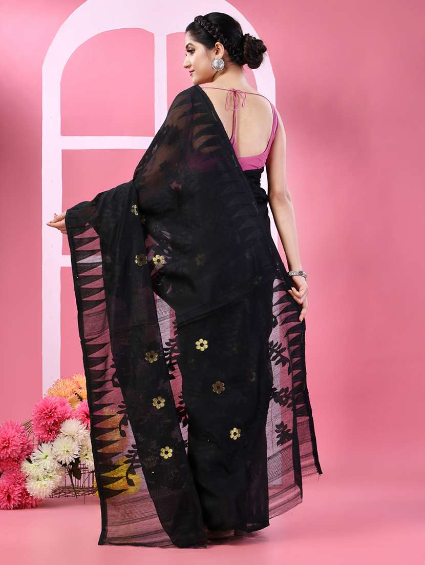 women self design jamdani saree - 22569585 -  Standard Image - 3