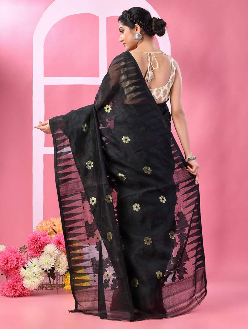 women self design jamdani saree - 22569593 -  Standard Image - 3