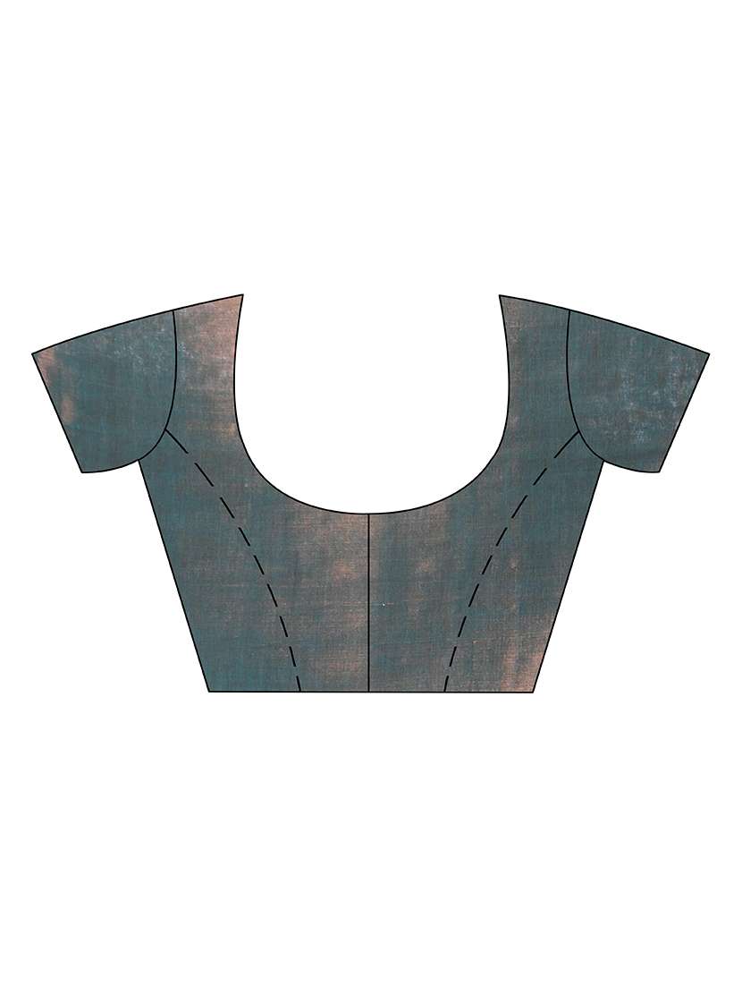 women solid handloom saree with blouse - 22569701 -  Standard Image - 5