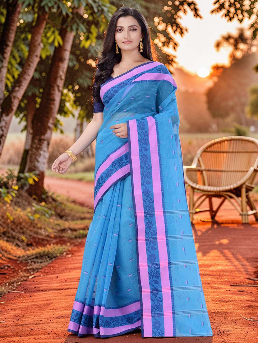 women self design tant saree