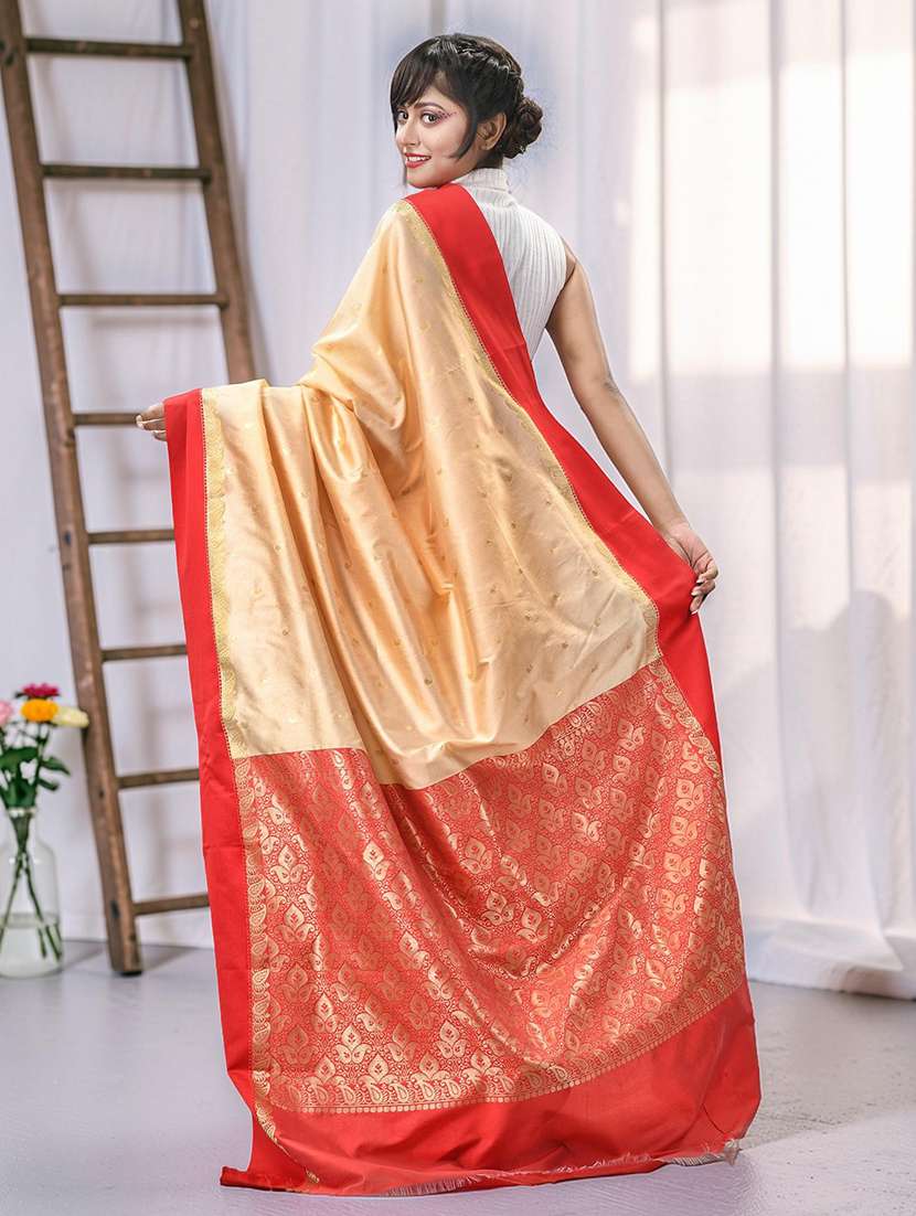 women self design bordered saree with blouse - 22569907 -  Standard Image - 3