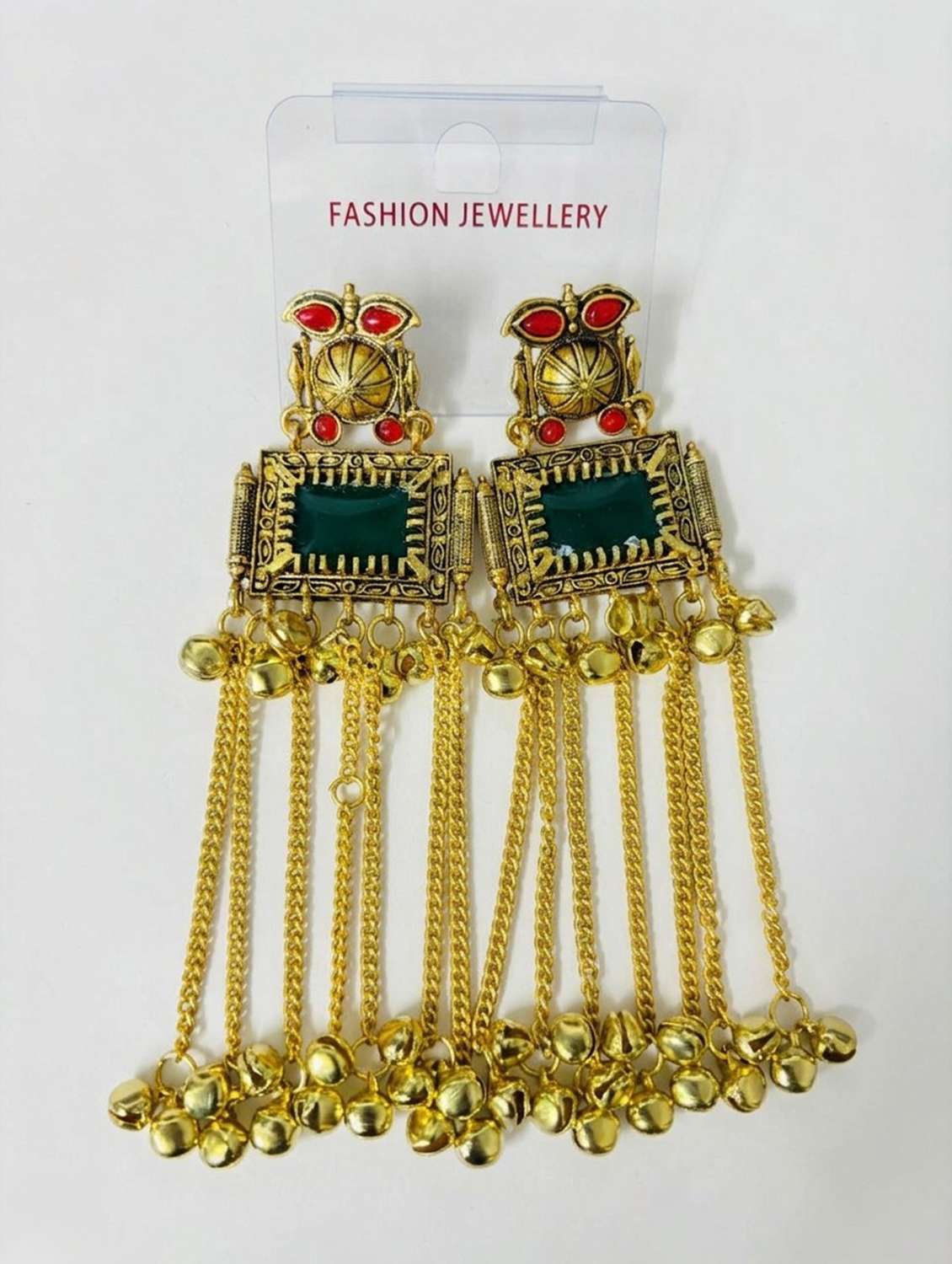 women multi colored jhumka earrings - 22569918 -  Standard Image - 3