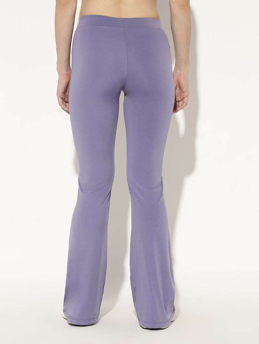 women solid high rise yoga pant - 22570245 -  Standard Image - 3