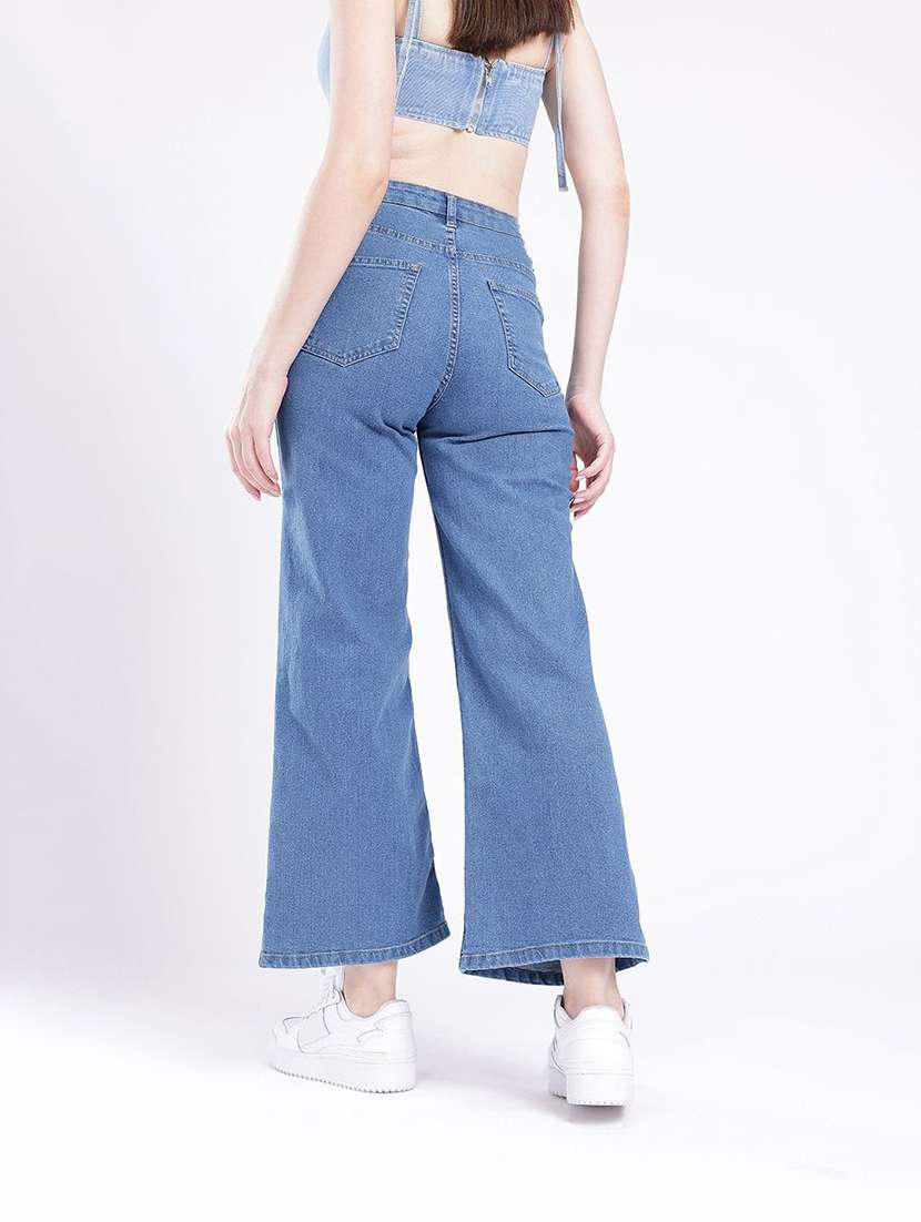 Women Solid High Rise Bootcut Jeans - 22570283 -  Standard Image - 3