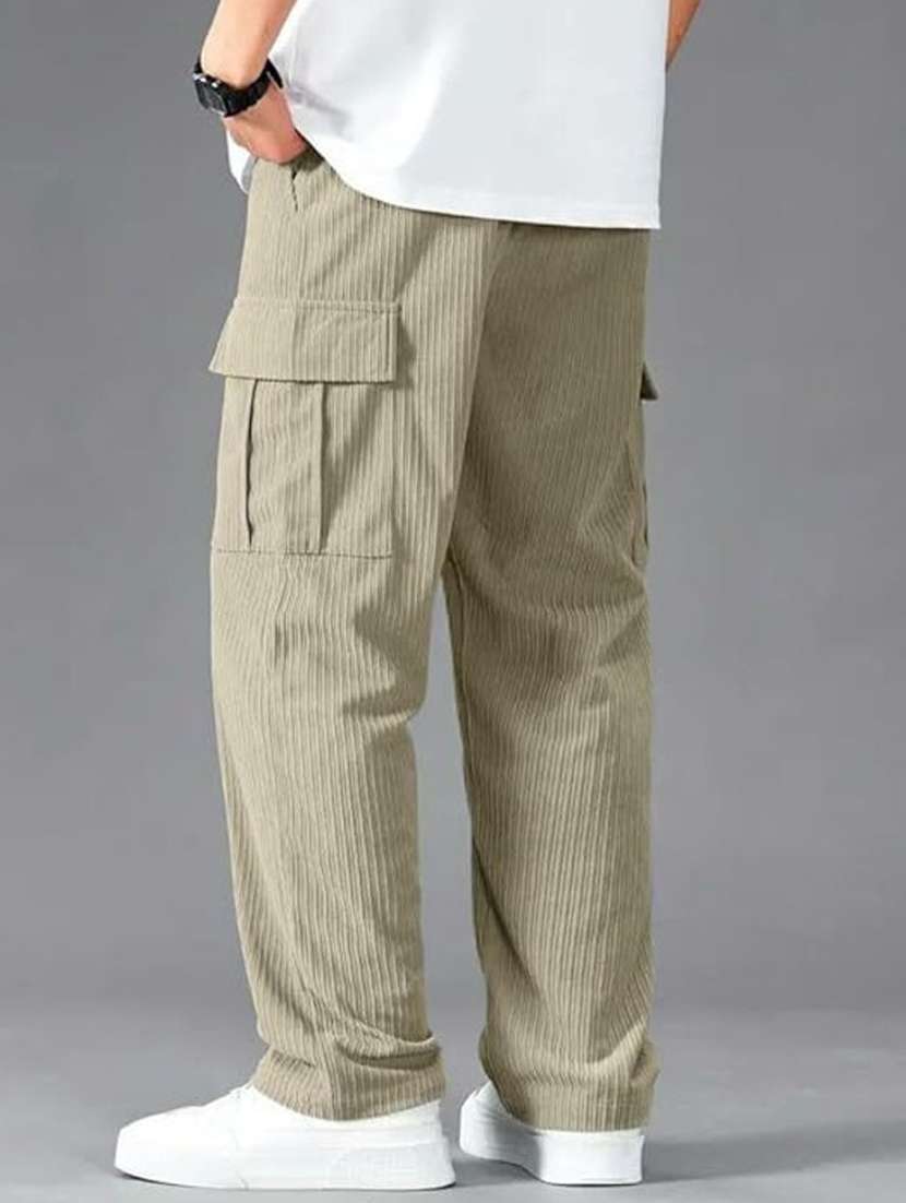 men textured mid rise relaxed fit cargo pant - 22570579 -  Standard Image - 3