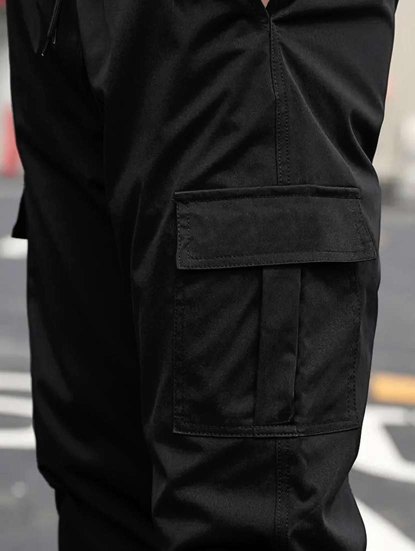 men solid mid rise regular fit jogger - 22570595 -  Standard Image - 3