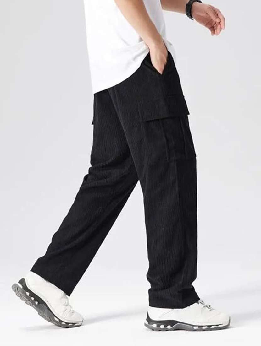 men textured mid rise relaxed fit cargo pant - 22570604 -  Standard Image - 3