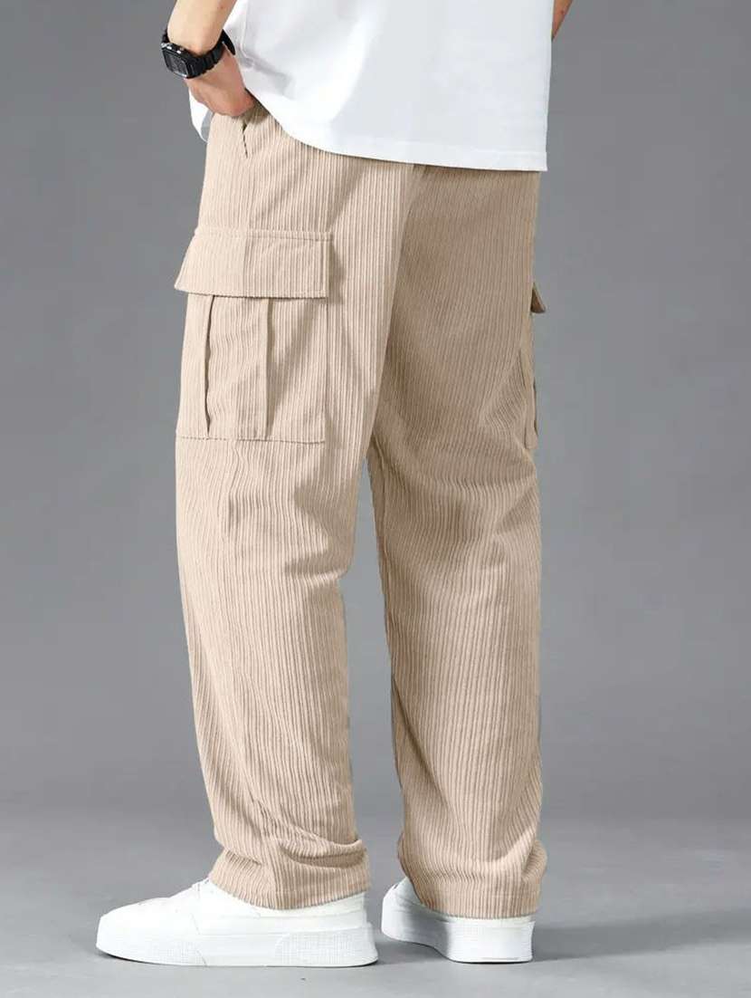 men textured mid rise relaxed fit cargo pant - 22570608 -  Standard Image - 3