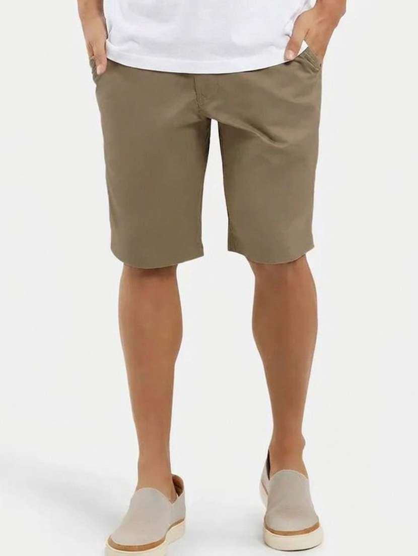 men solid mid rise regular fit shorts - 22570749 -  Standard Image - 3