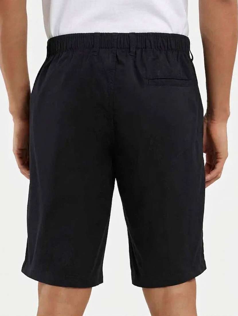 men solid mid rise regular fit shorts - 22570755 -  Standard Image - 3