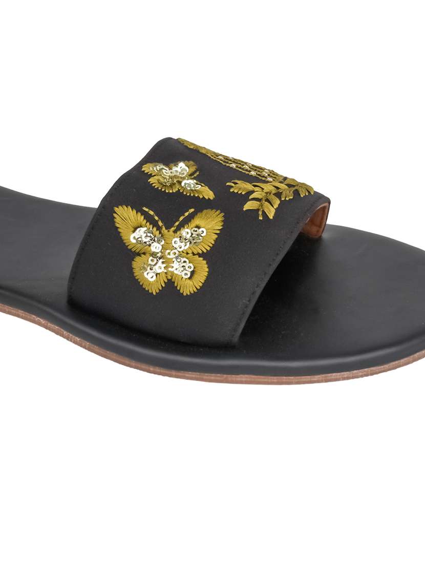 women embroidered slip on flats - 22570987 -  Standard Image - 3