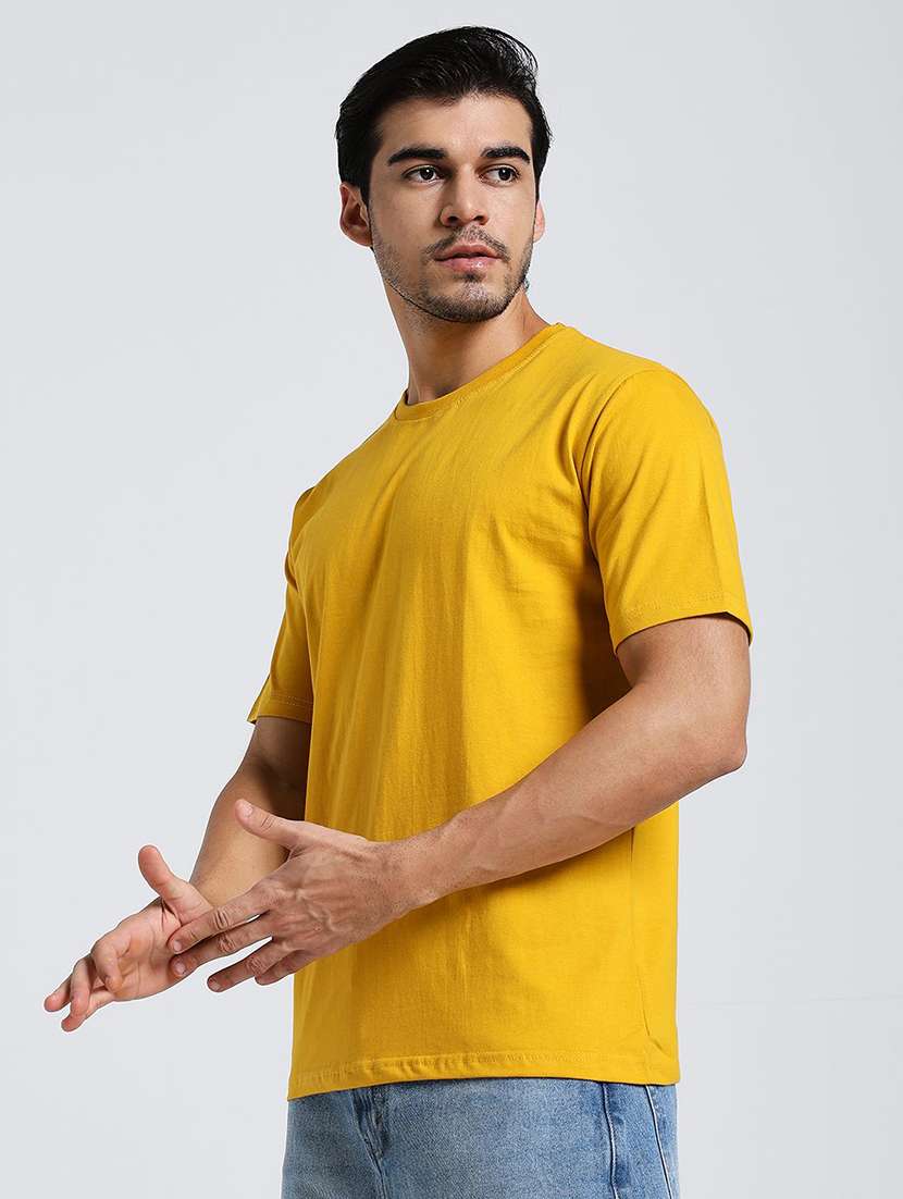 men solid short sleeves regular fit t-shirt - 22571010 -  Standard Image - 3